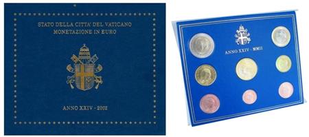 Obverse of Vatican Official Blister 2002
