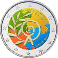 Image of Greece 2 euros colored euro
