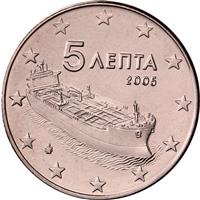 Image of Greece 5 cents coin