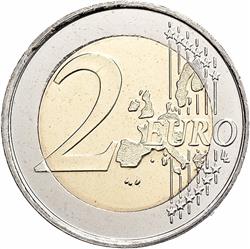 Reverse of Greece 2 euros 2011 - Europa abducted by Zeus